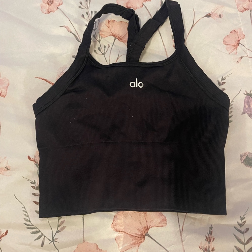 Alo Black tank top
